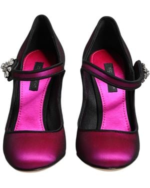 Dolce & Gabbana Embellished High Heels Pumps Shoes - Pink
