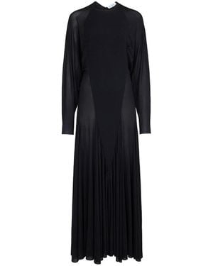 Maison AlaïA Robe Évasée En Jersey Opaque Dress - Black