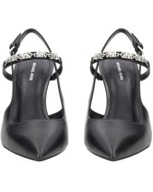 MICHAEL Michael Kors Slingback Décolleté Dina Flex Cow Leather Shoe - Black