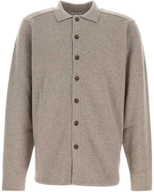 LeKasha Cappuccino Cashmere Minsk Shirt - Grey