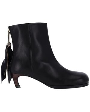Sacai Puller Ankle Boots - Black