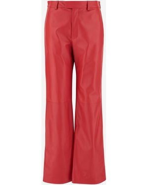 ARMARIUM Tito Leather Trousers - Red