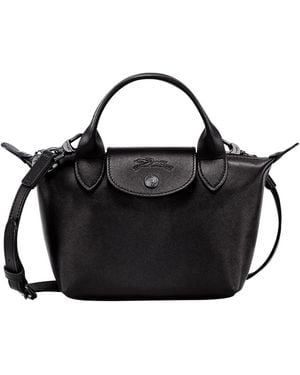 Longchamp Handbag Le Pliage Xtra With Leather Handles For Calf Crossbody Bags - Black