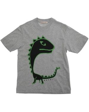 Marni T-Shirt Round Neck Cotton T-Shirts - Gray