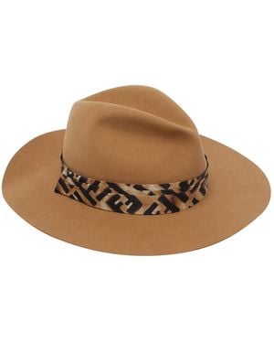 Fendi Hats Real Fur Rabbit - Brown
