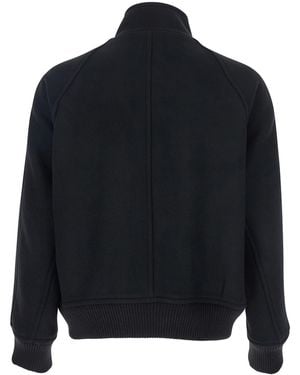 AFTER PRAY Regards Jacket With Front Zip Closure - Blue