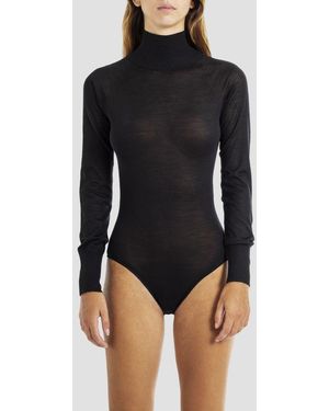 Maison AlaïA Sheer Body Top - Black