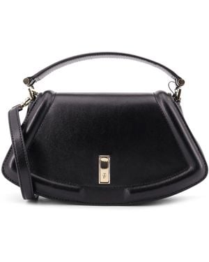 BOSS Ariell Leather Shoulder Bag - Black
