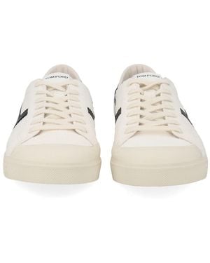 Tom Ford Jarvis Sneaker Leather Sneakers - Natural