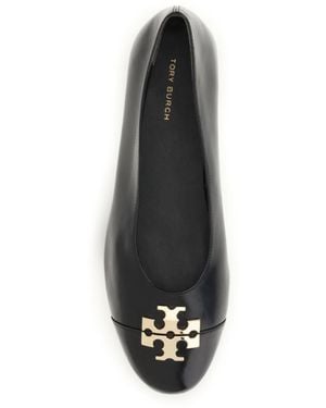 Tory Burch Ballerina Flats Charlie Shoes - White