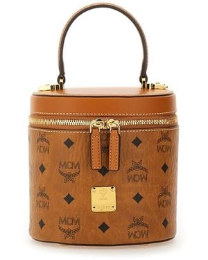 MCM "aren" Bag With Shoulder Strap - Brown