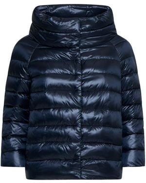 Herno Quilted Down Jacket Sofia Polyamide Puffer - Blue
