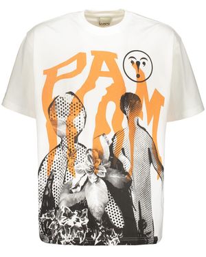 Pam Printed Cotton T-Shirt - White