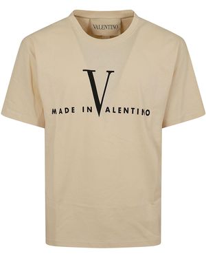 Valentino Garavani T-Shirt Jersey,Reg,Pr. Made - Natural