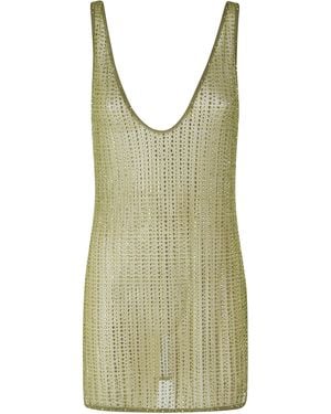 VENUJA Crystal Mini Dress Poliammide Elastan Abito - Green