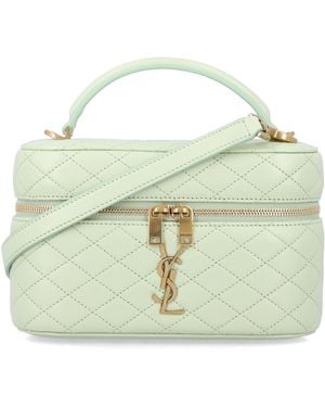 Saint Laurent Gaby Vanity Bag Lambskin Shoulder - Green