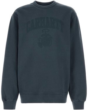 Carhartt Cotton Faded Pond Corps Sweat - Blue