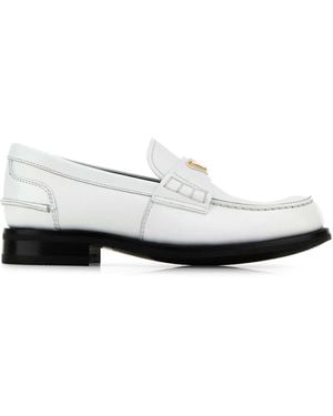 Prada Leather Loafers - White