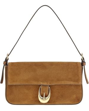 STAUD Harlow Shoulder Bag Calf Leather Bos Taurus - Natural