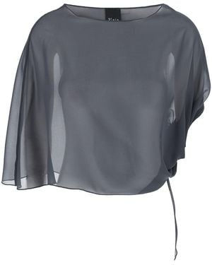Le Plain Stole With Side Knot - Gray