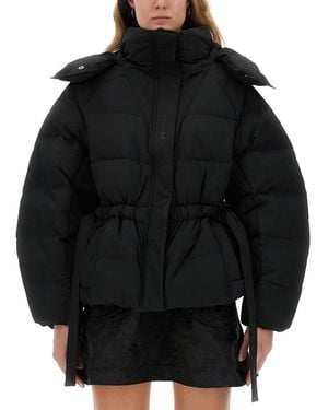 Ganni Oversize Down Jacket Fit - Black