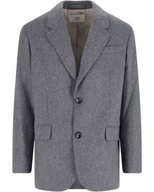 Ami Paris Ami Jackets Virgin Wool - Grey