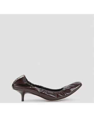 Phoebe Philo Low Pucker 45 Court Shoes - Brown