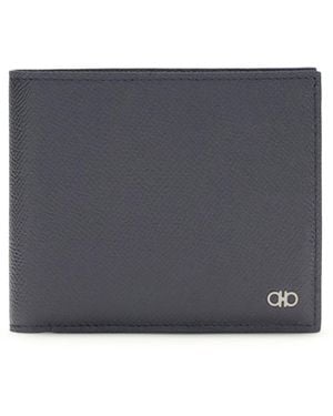 Ferragamo Leather Wallet Calf Umbrellas - Gray