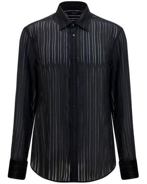 Gucci Silk Dress Shirt - Blue