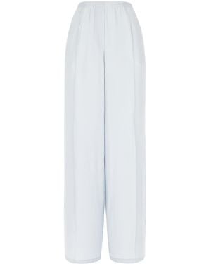 Jucca Pastel Light Acetate Blend Pants - White