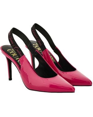 Versace Jeans Couture Slingback Pointed-Toe Court Shoes - Pink
