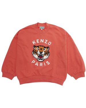 KENZO Kids Crewneck Sweatshirt Cotton Hoods & Sweatshirts - Red