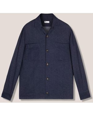 Doppiaa Aabba Cotton Overshirt Shirt - Blue