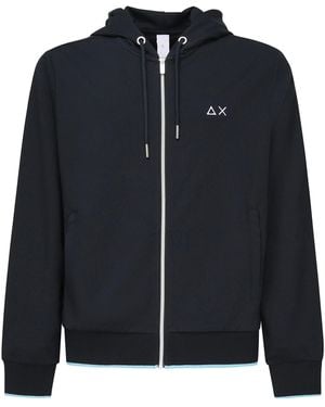 Sun 68 Pique Hoodie - Black