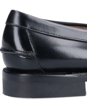 Sebago Classic Leather Slip-On Loafers - Black