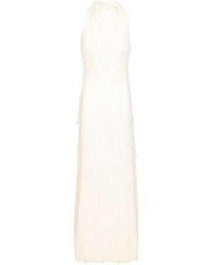 ROTATE BIRGER CHRISTENSEN Maxi Halterneck Dress - White