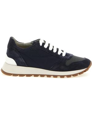 Brunello Cucinelli Polyester Athletic Trainers - Blue