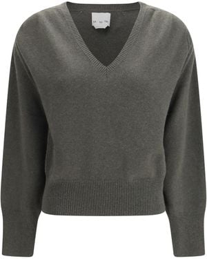 Sa Su Phi V-Neck Cashmere Jumper Kashmir/Capra Hircus - Grey