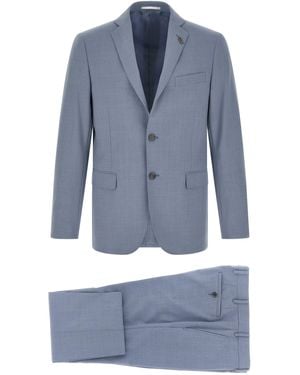 Pal Zileri Lord Dress Polyester Wool Elastane Suits - Blue