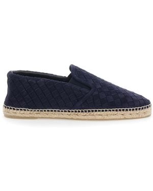 Castañer Java Espadrilles With Pull-Tab And Contrast Stitching - Blue