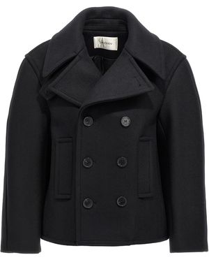 Saint Laurent Coats - Black