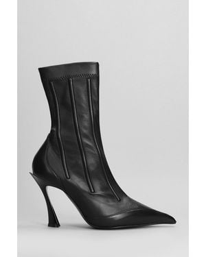 Mugler High Heels Ankle Boots - Black