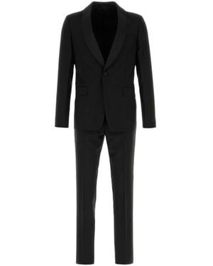 Prada Black Wool Blend Suit