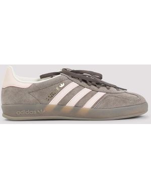 adidas Gazelle Sneakers Leather Rubber Shoe - Gray