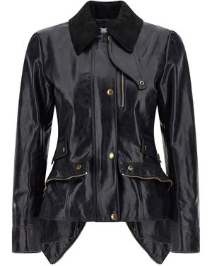 McQueen Leather Jacket - Black