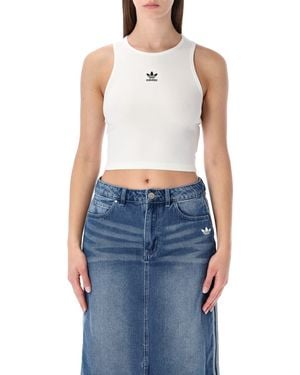 adidas Originals Essentials Ribbed Tank Top - Blue