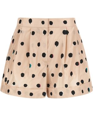 Fendi Falena Dots Shorts - Natural