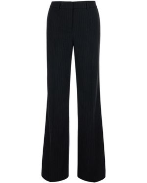 Le Plain Pinstripe Pants - Black