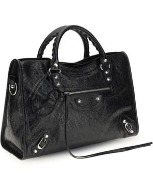 Balenciaga Handbag Le City Lambskin Shoulder Bags - Black
