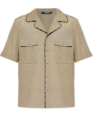 Balmain Short Sleeve Shirt - Natural